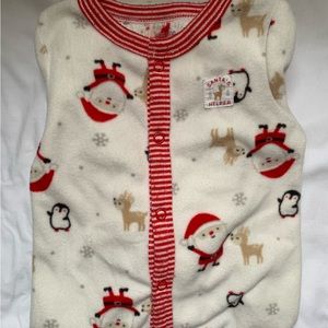 Just One You Carter’s 9 month Santa’s Helper footed PJs